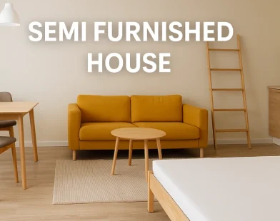 semi furnished house meaning